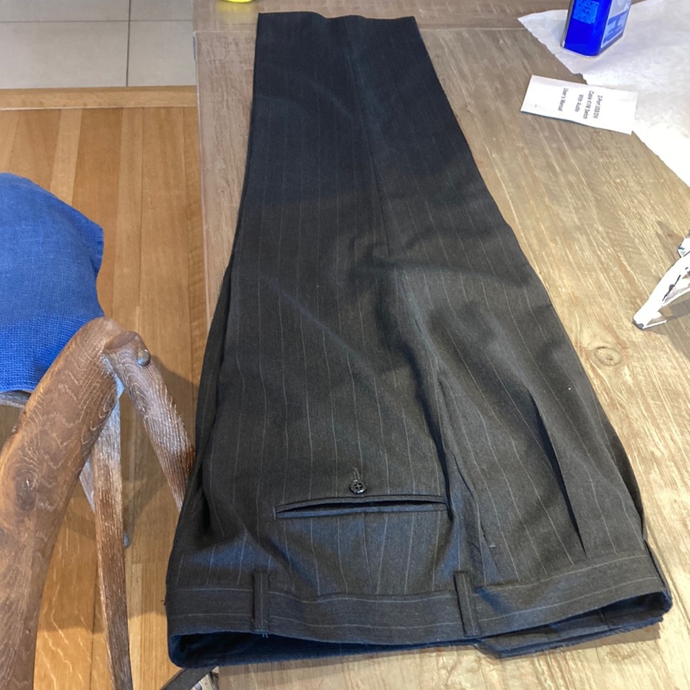 Jos A Banks pinstripe suit